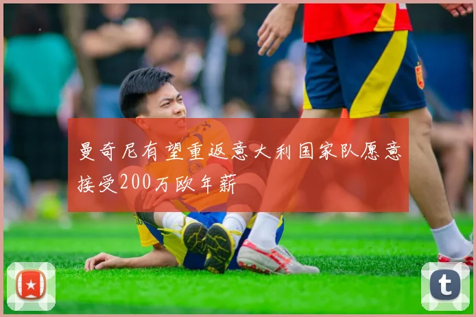曼奇尼有望重返意大利国家队愿意接受200万欧年薪